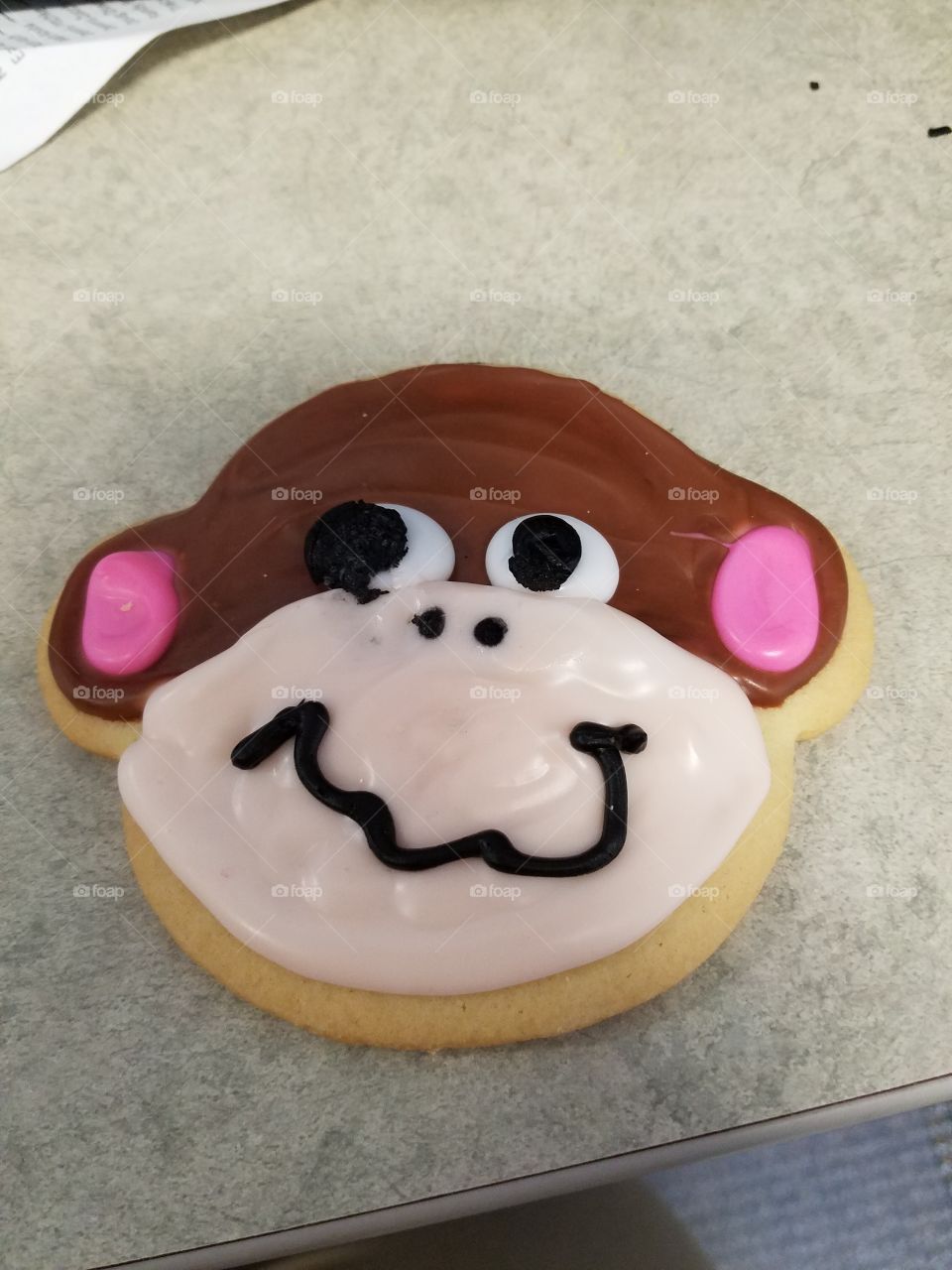 Silly monkey cookie