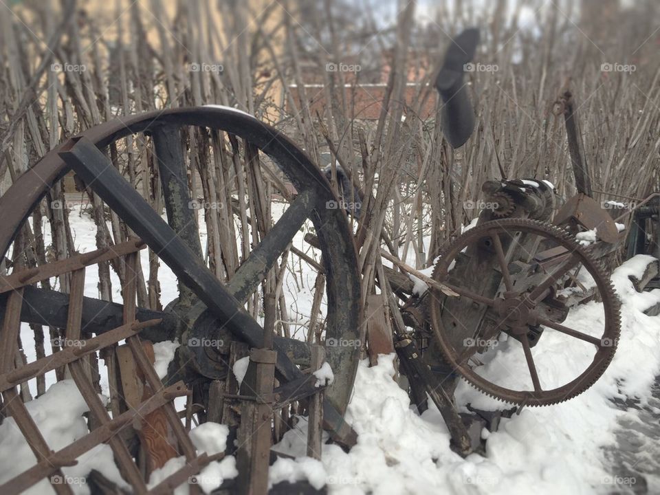 Courtyard in village