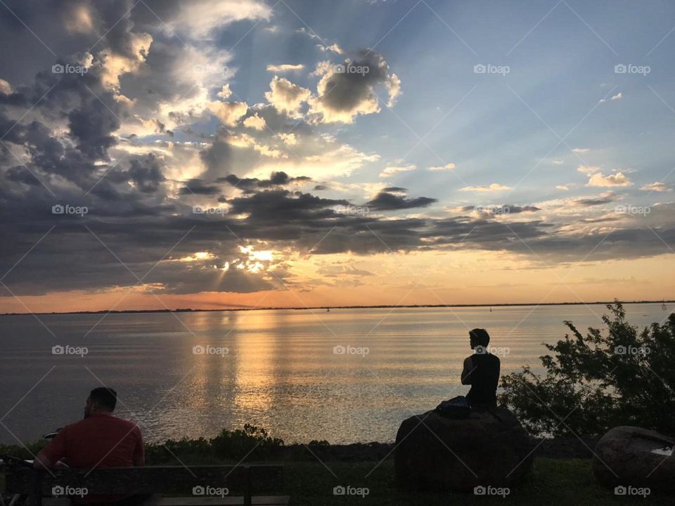 That peace watching the sunset.