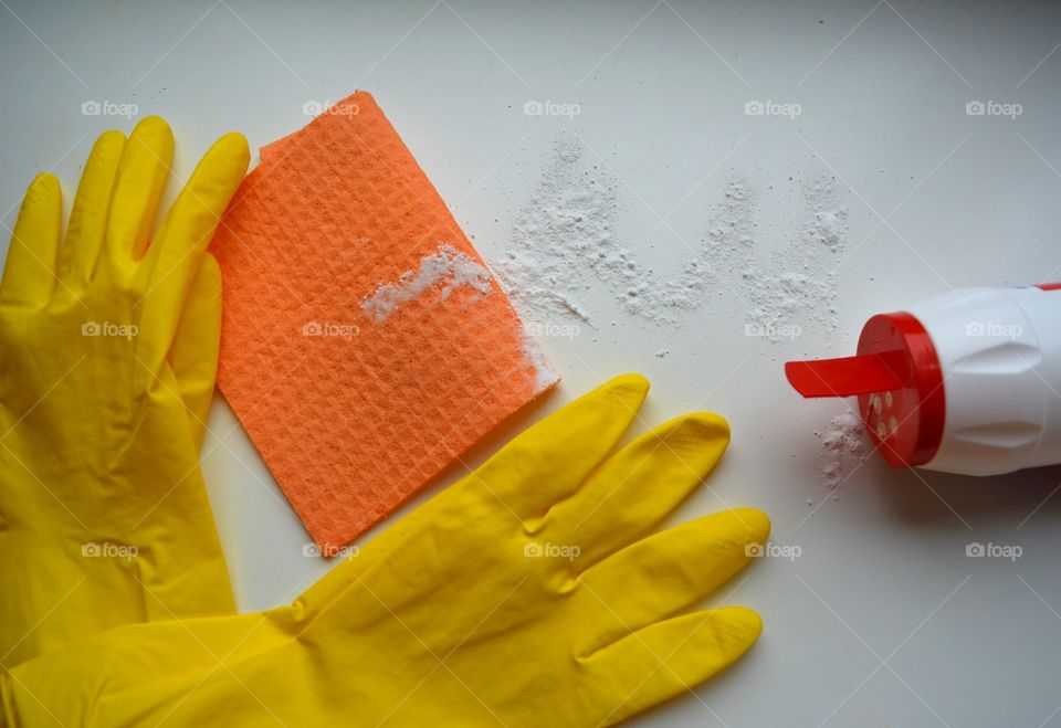 Gloves, Housework, No Person, Cleaner, Rubberize