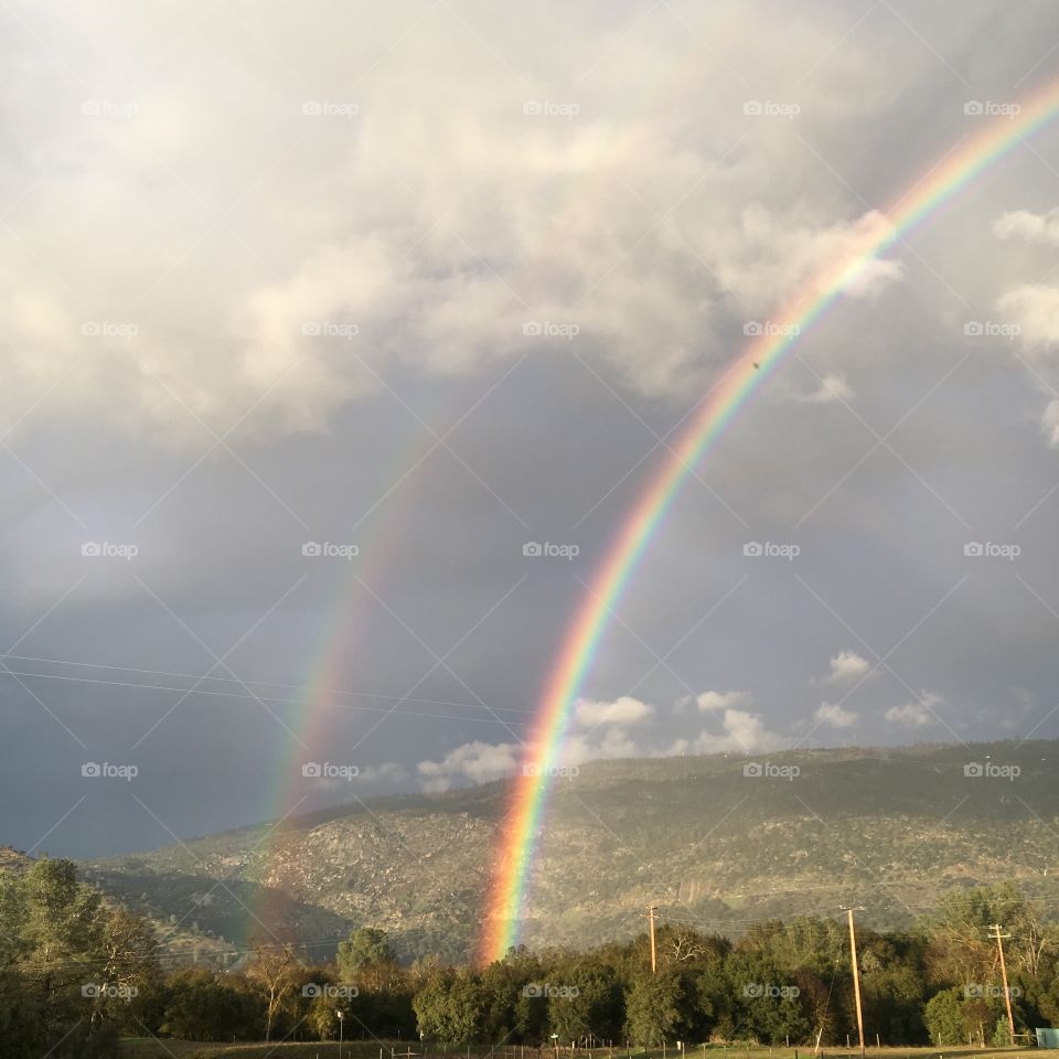 Another shot of that super bright double rainbow !