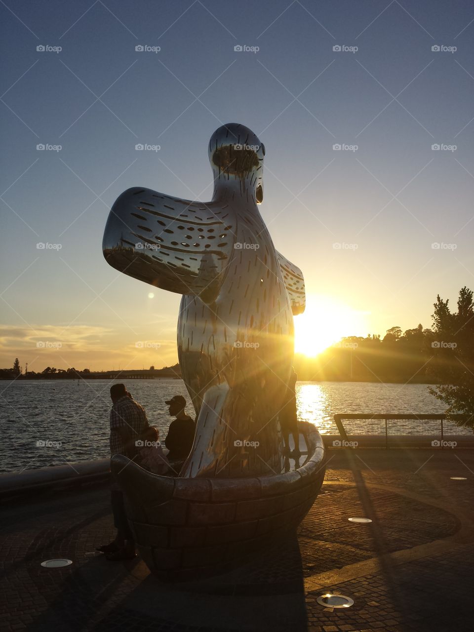 Sculpture sunset