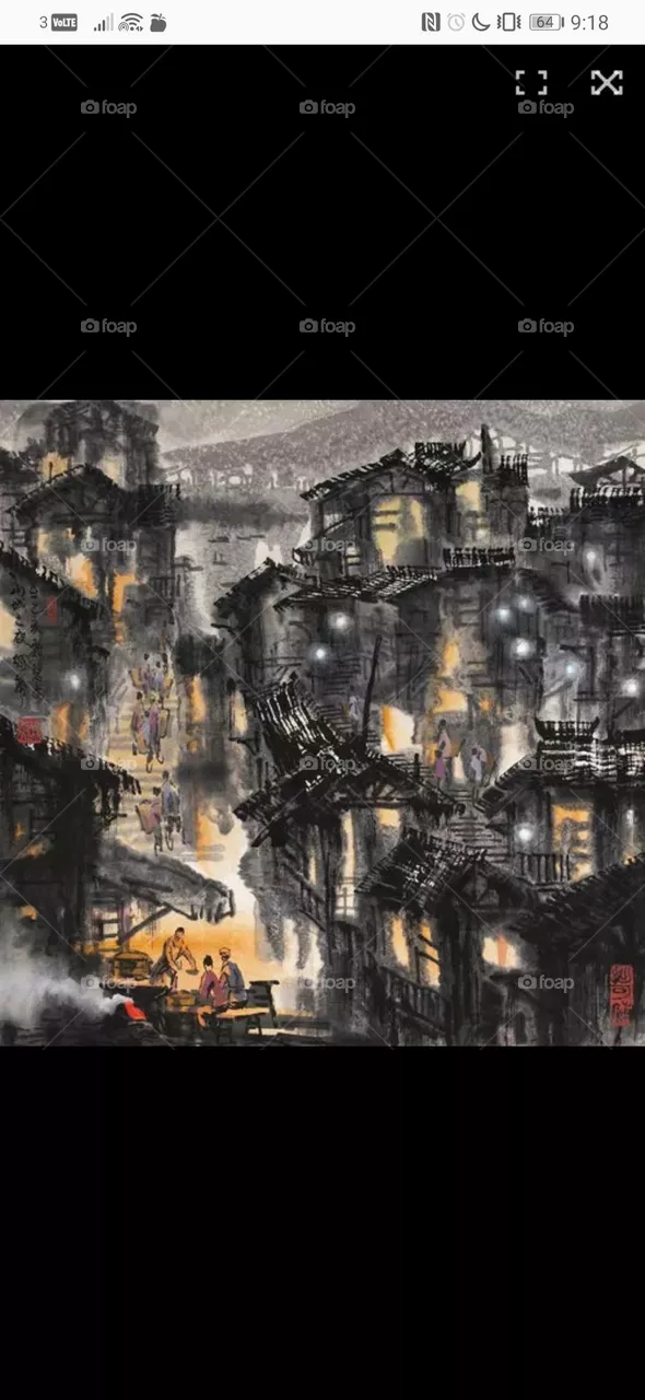 City Night Drawing