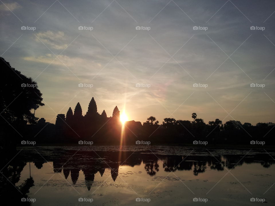 Angkor Wat at dawn