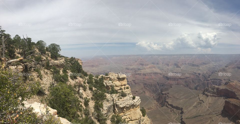 High angle view of grand canyon