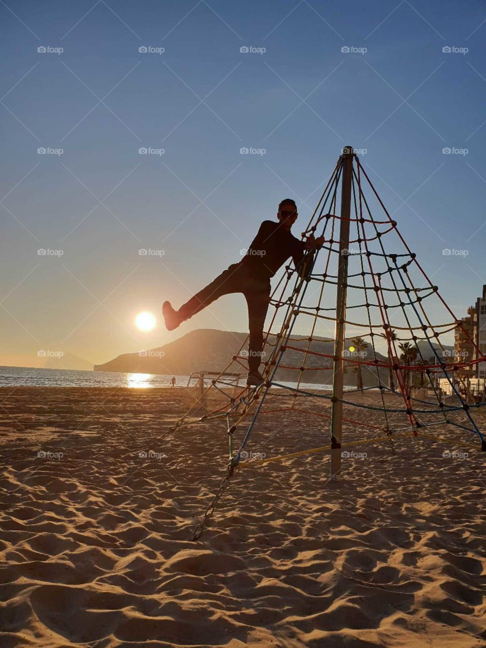 Sunset#human#beach#sea#sand#sky