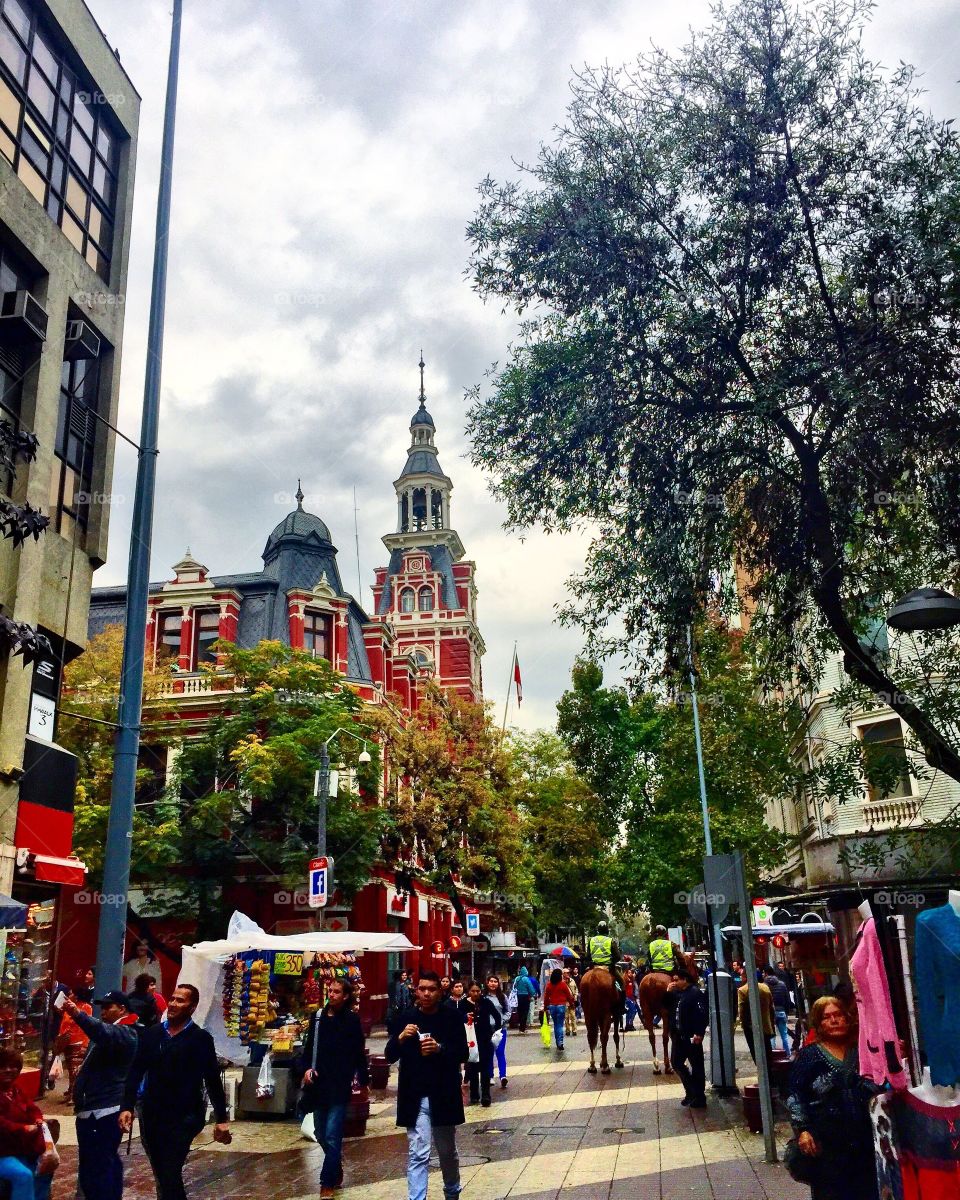 Streets of Santiago, Chile