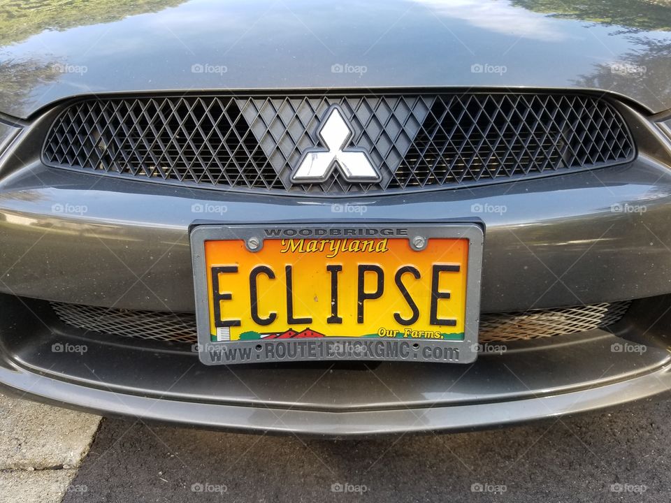 License pkate:Eclipse license plate