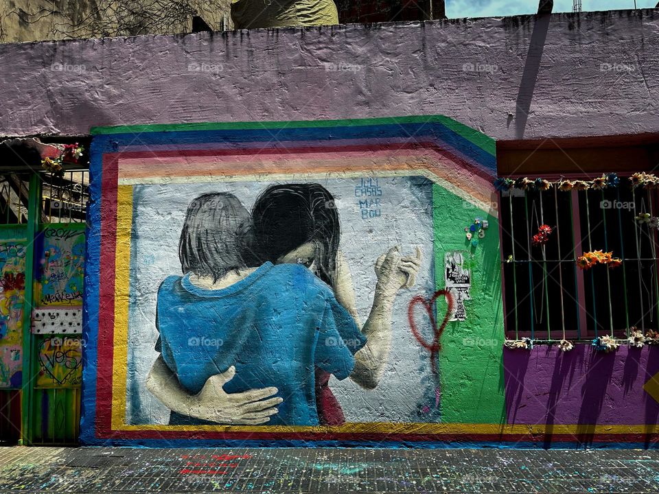 Mural in the artsy Palermo district of Buenos Aires