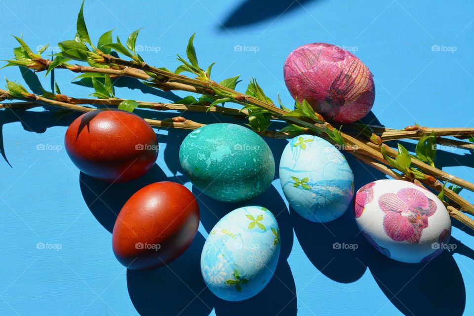 Easter eggs spring holiday