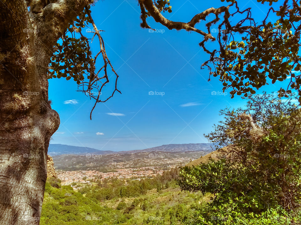 Beautiful morning landscape near to Villa de Leyva Boyacá Colombia horizontal