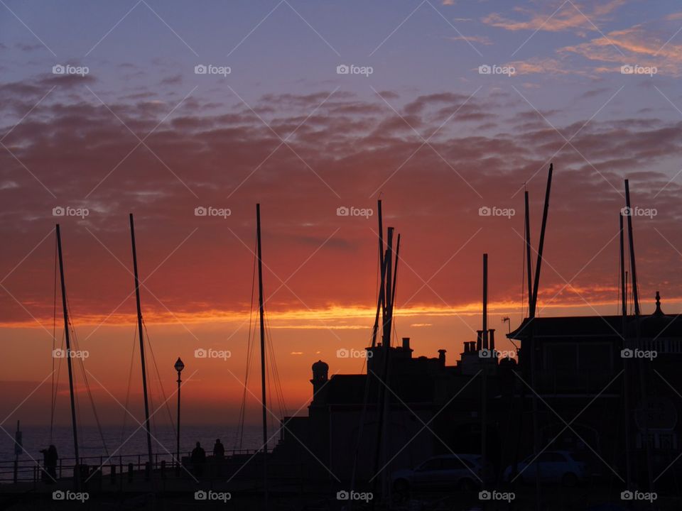 Sunset over Bexhill