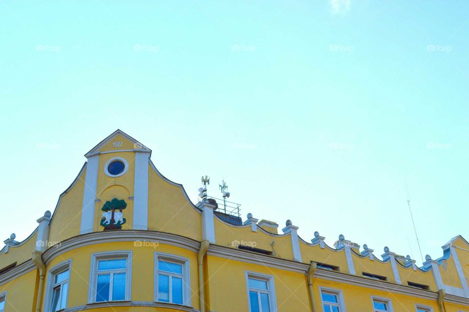 yellow building