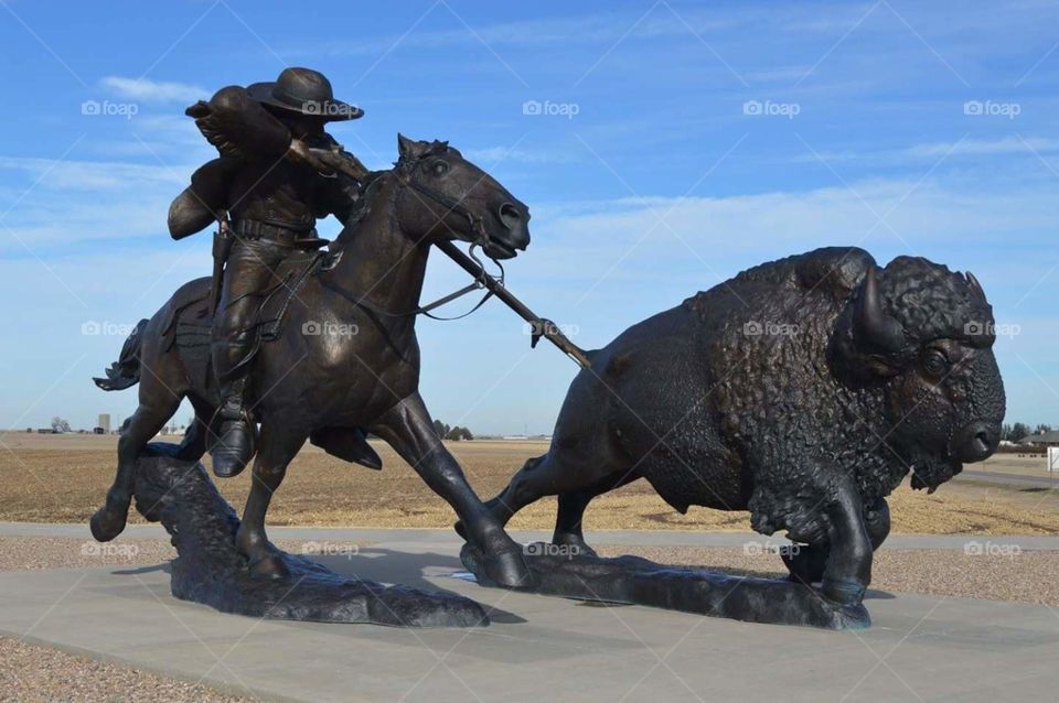 Buffalo Bill Statue, Oakly, KS