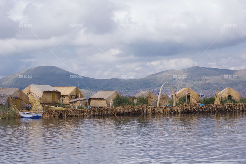Titicaca lake near Puno, Peru