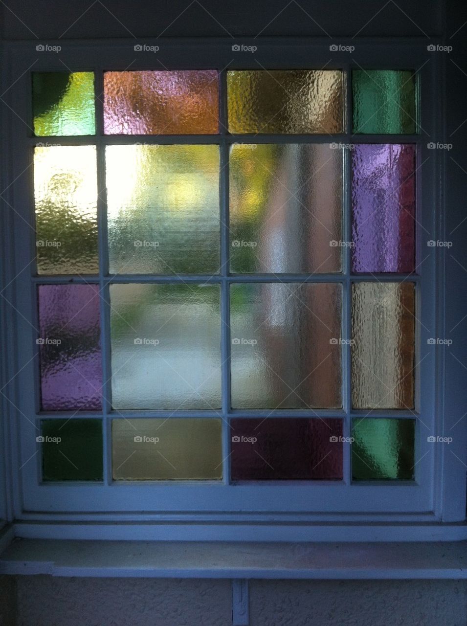 glass colors window frame by king