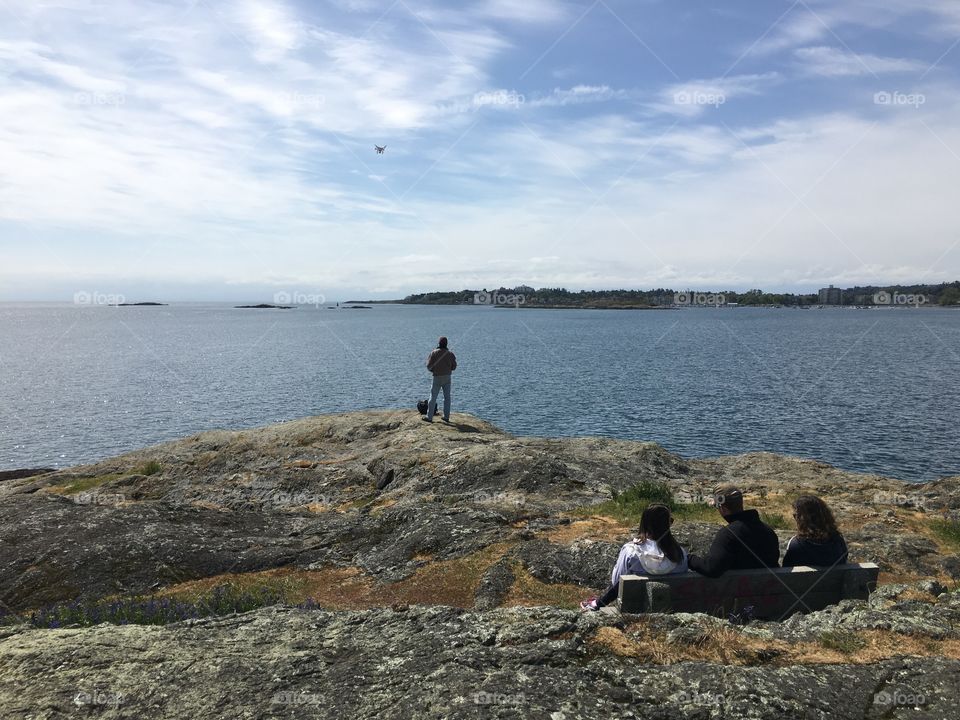 Sitting and watching " The Drone "