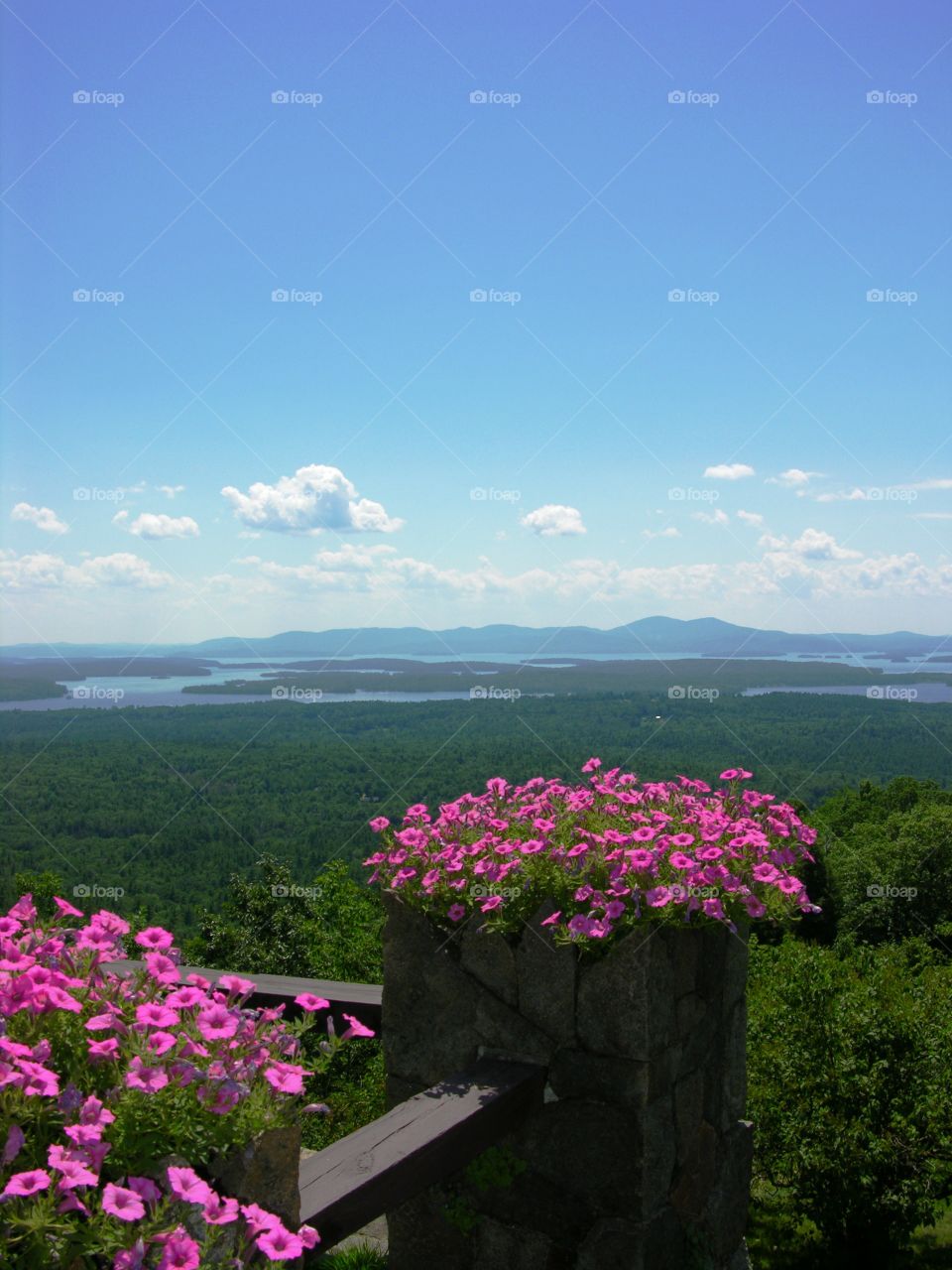View of Lake Winnipesaukee NH from Castle in the Clouds