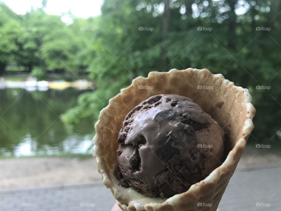 Chocolate ice cream.