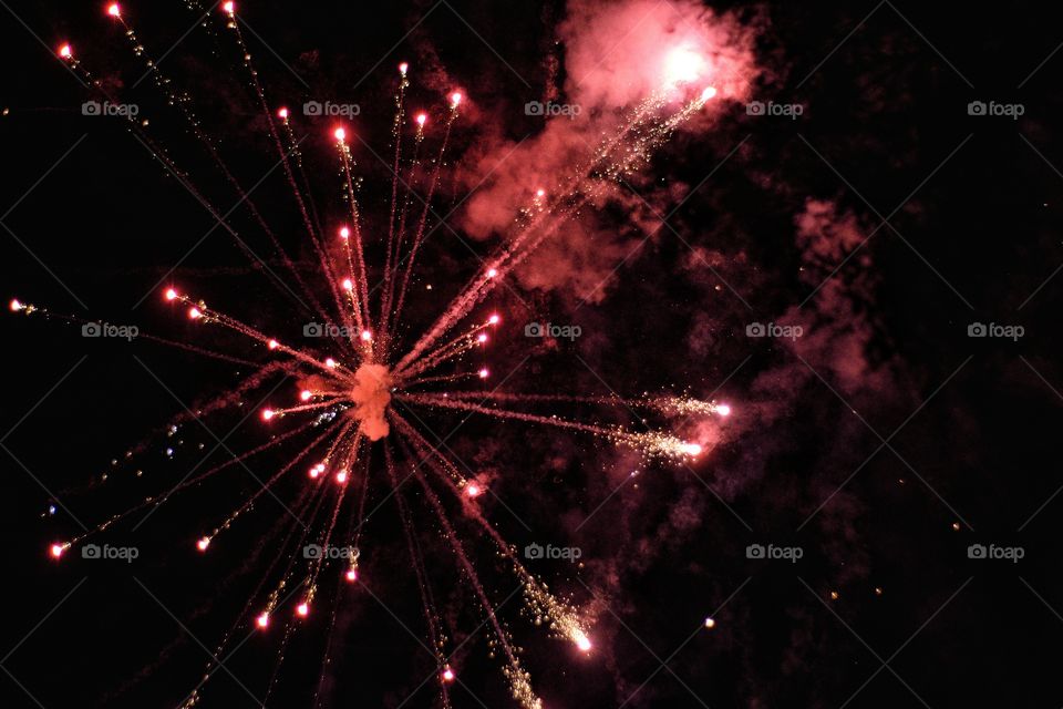 Red Fireworks