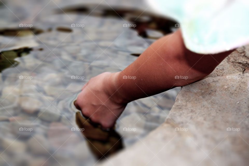 Hand in water 