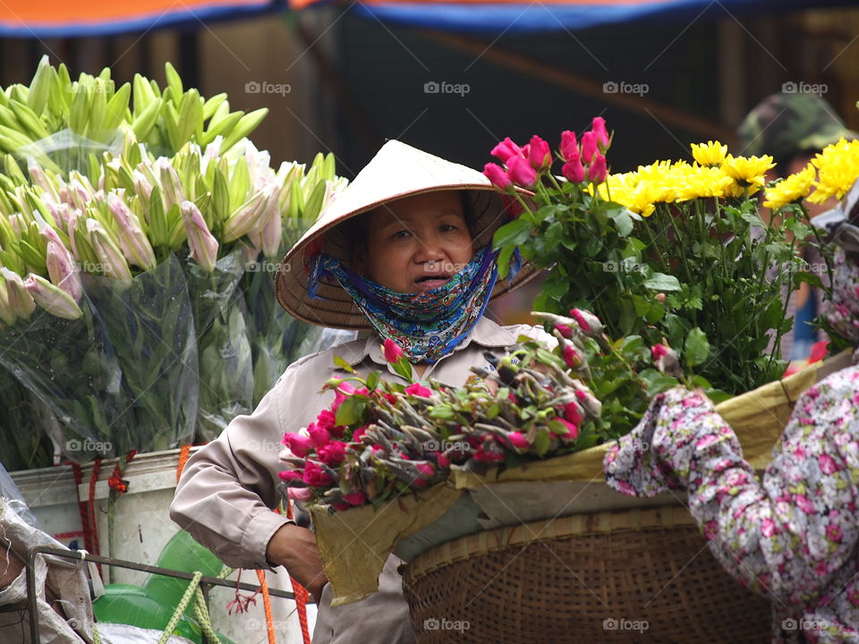 Expressive vietnamese seller