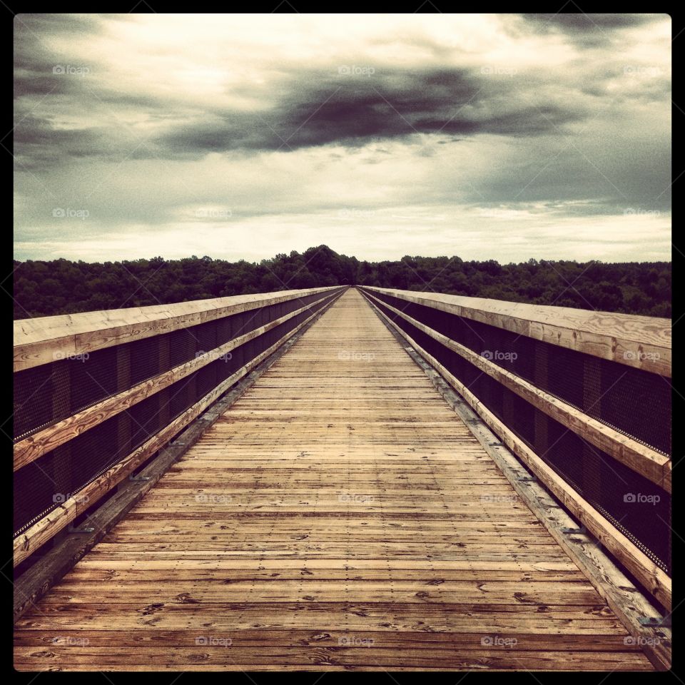 Sky, Bridge, Wood, Boardwalk, Landscape