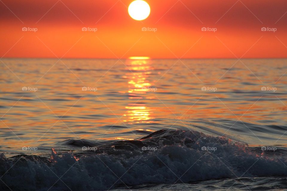 Sunset Waves 