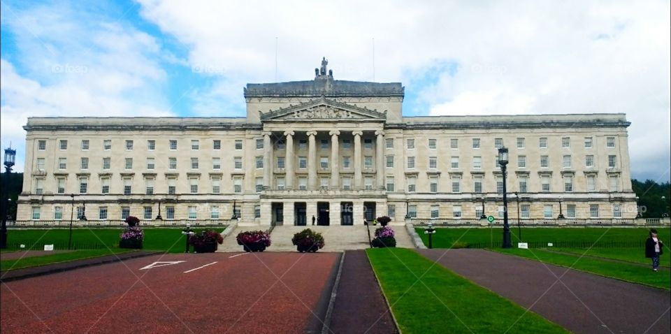 stormont estate building in Belfast, northern Ireland. northern Irish parliament building