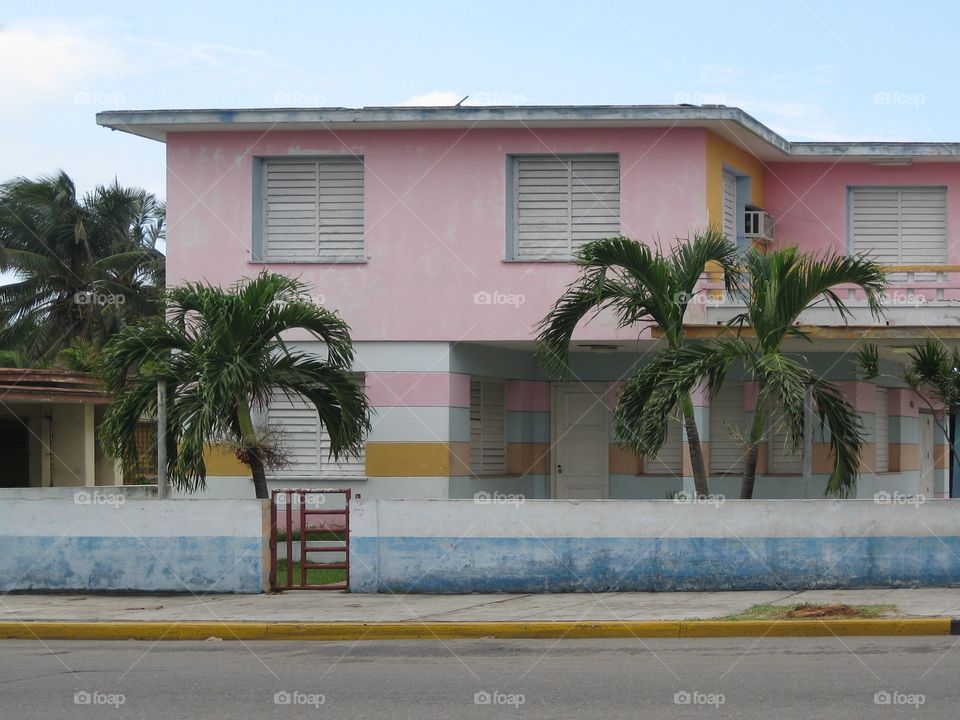 Pink house in Varadero 