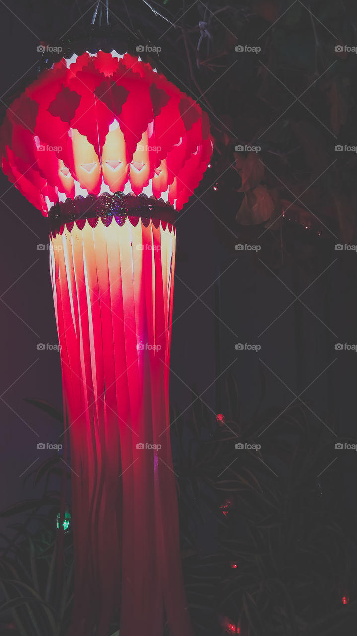 Beauty of Lantern or Aakashkandil at night - This lantern is used in Indias biggest festival DIWALI for the decoration.