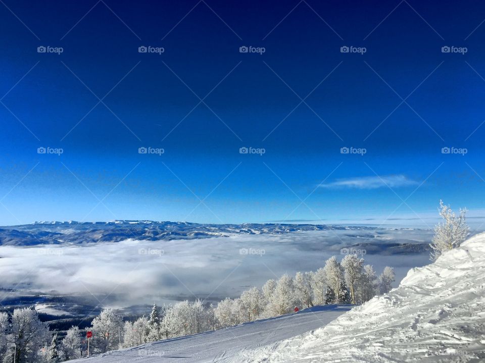 Above the clouds. Steamboat Springs, CO.