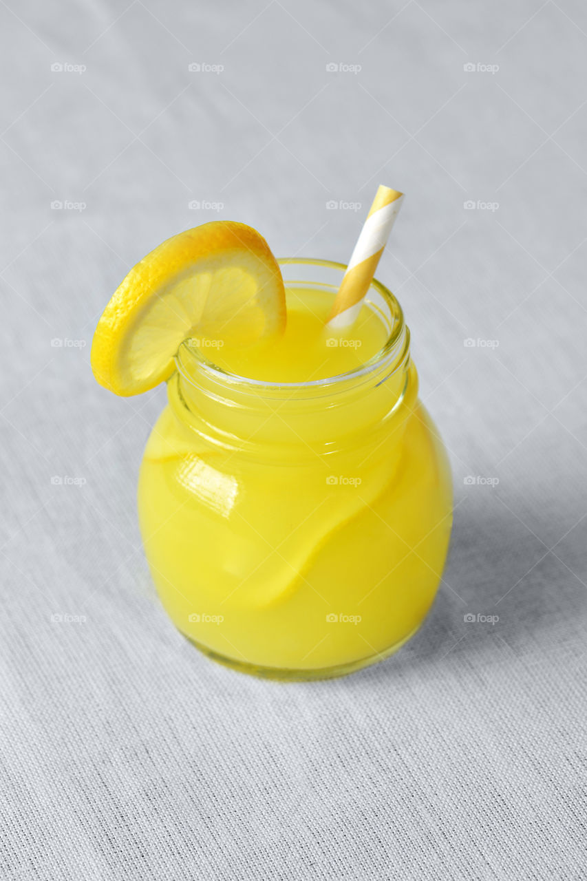 Fresh Lemonade in mason jar