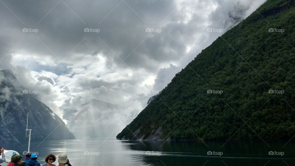 Water, Landscape, Mountain, Travel, Fog