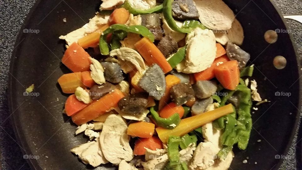 organic urban farmed dinner