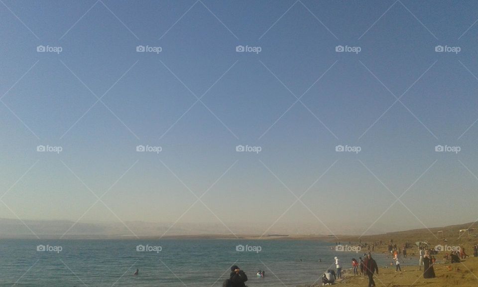Dead Sea beach in Jordan