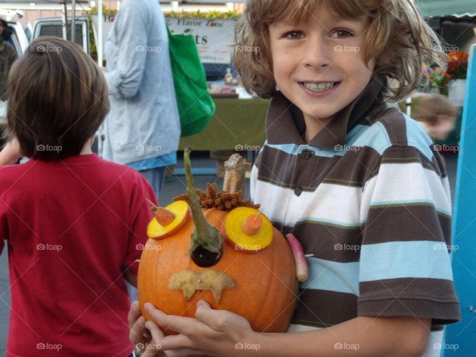 Boy and his Pumpkin