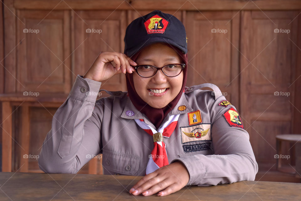 face of Indonesia scout woman