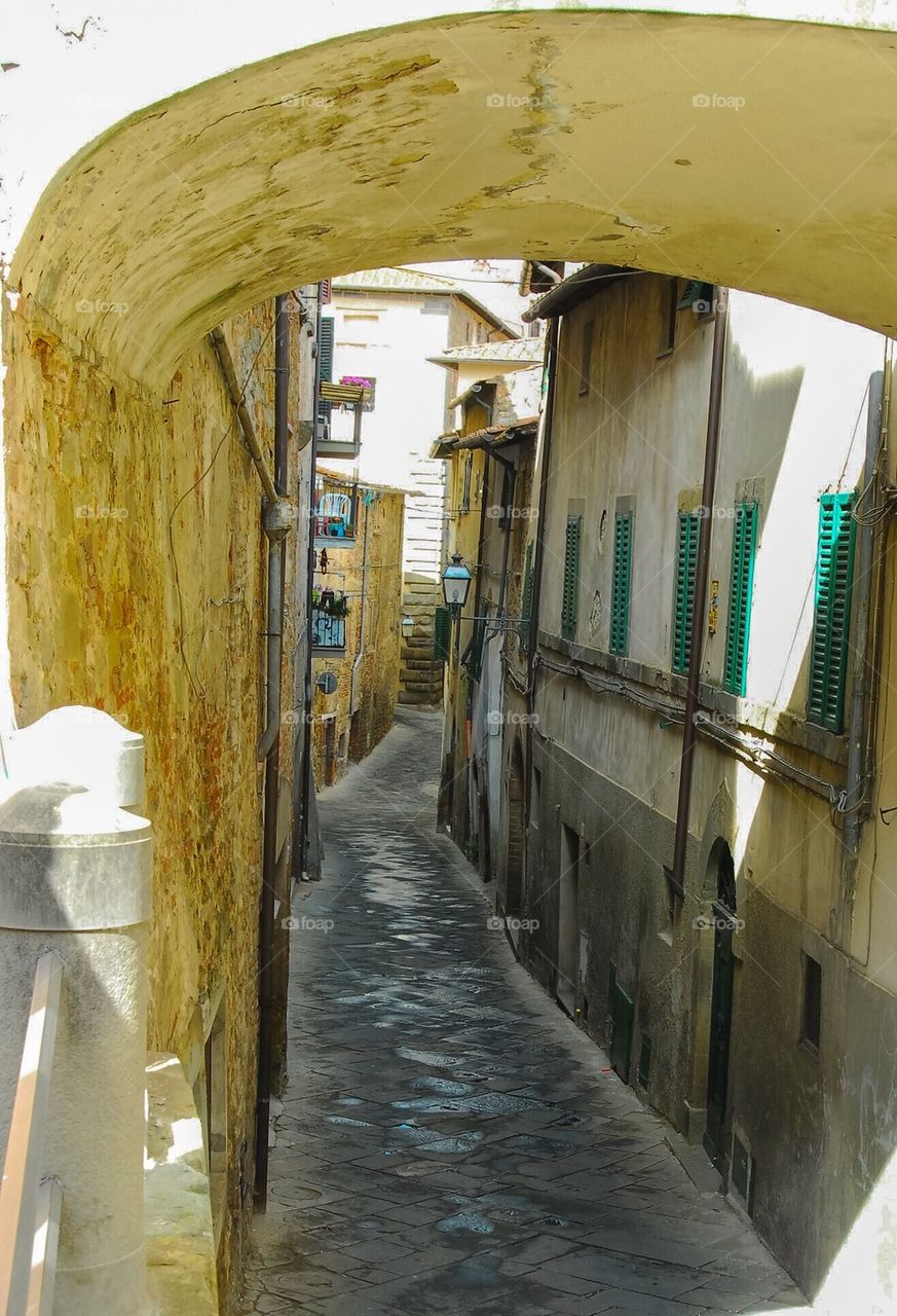 Alley in San Sevino, Tuscany