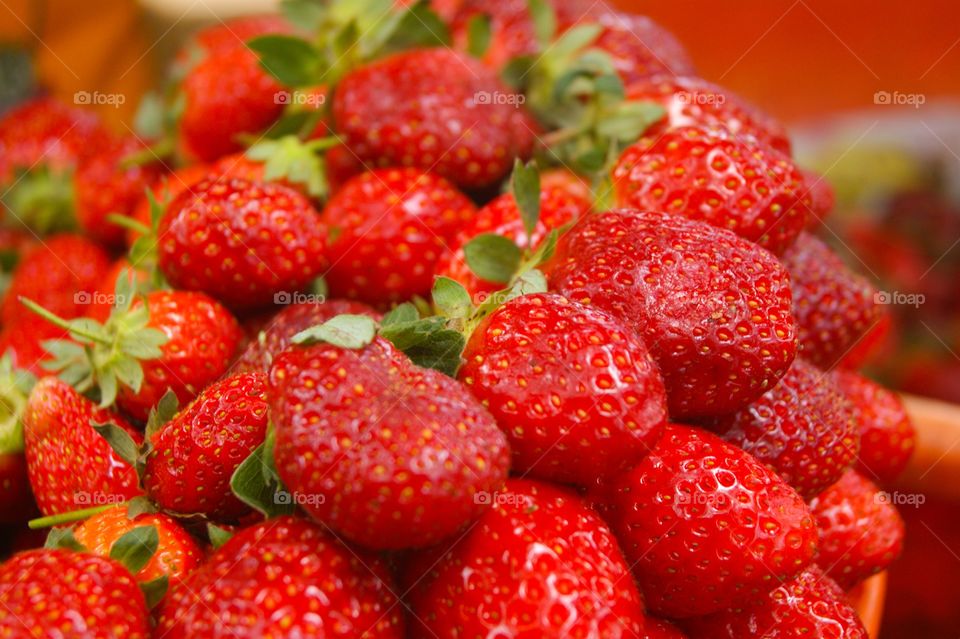 Abundance of strawberries