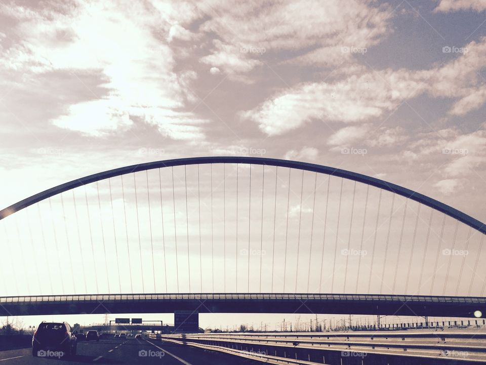 Calatrava bridge. Calatrava bridge in Italy 