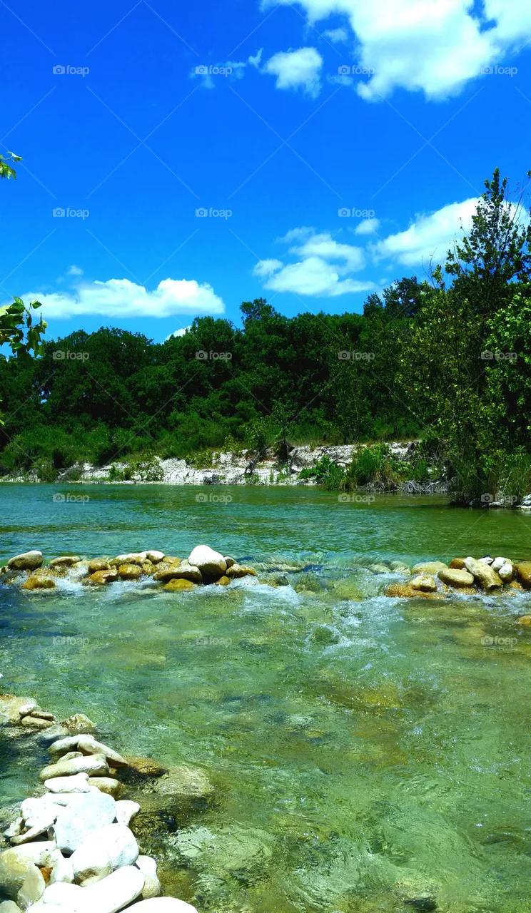 Spring Fed, Nueces River. Hill Country, South Texas.