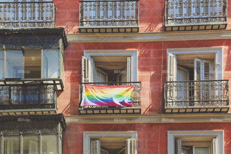 Rainbow statement in Madrid