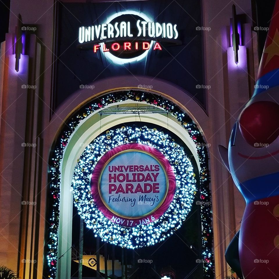 Universal Studios at Christmas