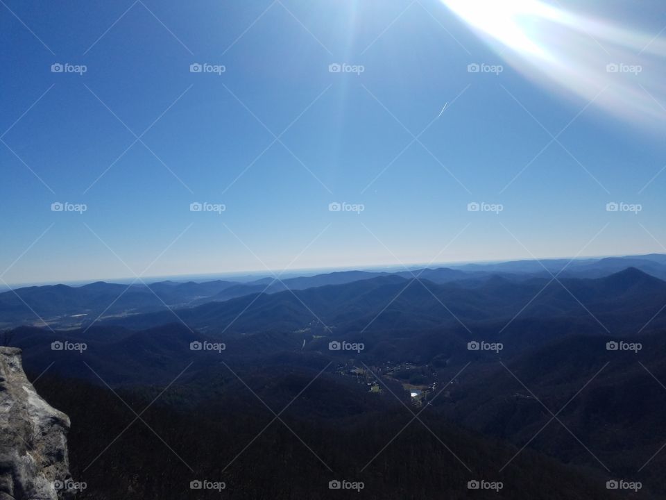 Mountain view in north Carolina