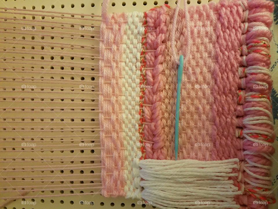 Pink Weaving, Work in Progress