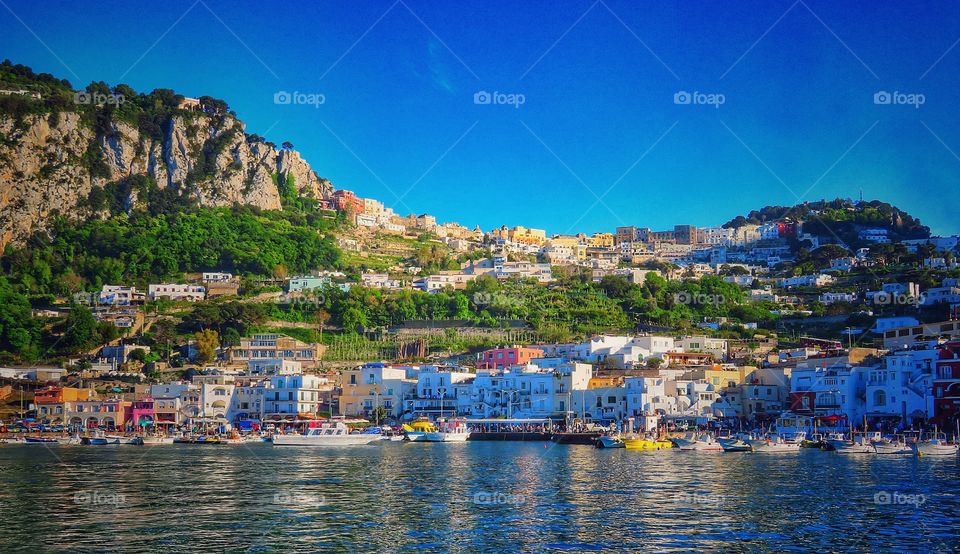 Arriving in Capri by ferry