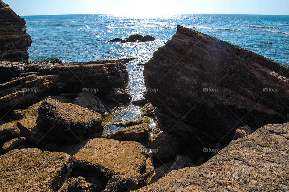 Essaouira rocks near the sea