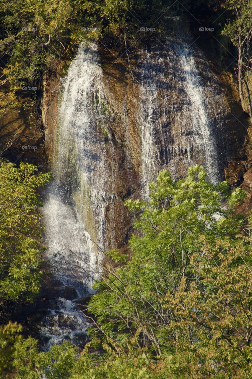 View of waterfall