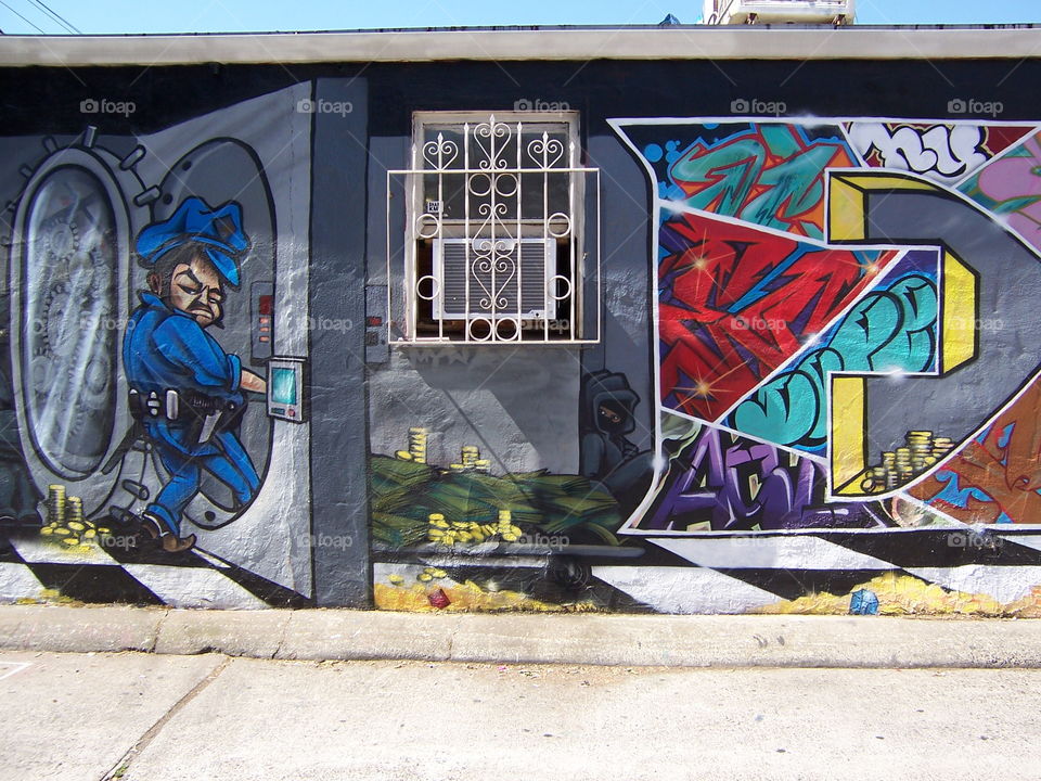 Police vault. Driving through the alley on my way home